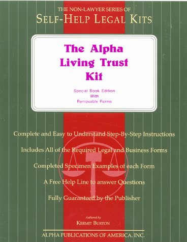 the alpha living trust kit special book edition with removable forms