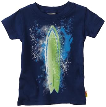 Charlie Rocket Baby-boys Infant Short Sleeve Splatter Board Tee