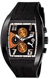 PUMA INDICATION CHRONOGRAPH CHRONO MEN'S WATCH BLACK AND ORANGE PU101041009