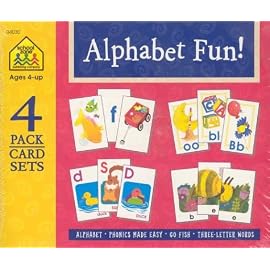 Alphabet Fun: Alphabet/Phonics Made Easy/Go Fish/Three-Letter Words