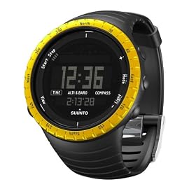 Suunto Core Wrist-Top Computer Watch with Altimeter, Barometer, Compass, and Depth Measurement (Black/Yellow)