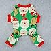 Fitwarm Cute Santa Reindeer Pet Clothes Christmas Dog Pajamas Shirts, Green, Small