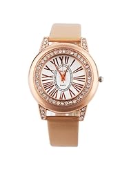 Yesurprise New Quartz Fashion Rose Gold Crystal Case Weave Roman Numerals Leather Bracelet Girl Woman Wrist Watch Gift Gold