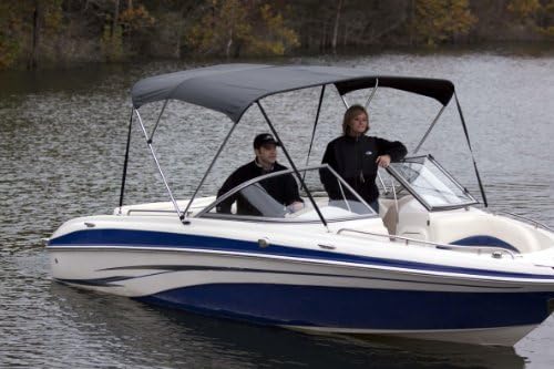 Dowco Marine high quality 3 Bow Bimini Top will protect you and your family from the sun and heat while out on the water. You can expect a superior fit and appearance, with easy set up and installation. The top and boot features ClimaShield 600D Polyester fabric, available in five different color options. 3 Bow frame will fit 6'L x 54"H x 85" - 90"W. Charcoal.
