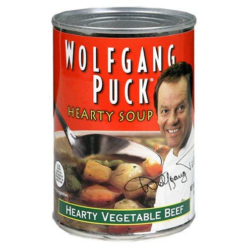 Wolfgang Puck Hearty Vegetable Beef Soup, 14.5-Ounce Cans (Pack of 12)
