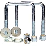 TowZone 86830 Zinc Plated Square U-Bolt - Pair