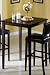 Kitchen & Housewares : Leather Club Bar-height Pub Table