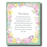 Motivational Poem True Success Home Decor Wall Picture 16x20 Art Print