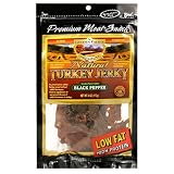 Golden Valley Natural Turkey Jerky, Peppered, 4-Ounce Pouches (Pack of 8)
