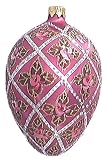 Museum Collection Faberg&Atilde;&copy; Victorian Floral  Egg Glass Ornament-Small
