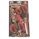 Buy 3pc Scissors Set, Stainless Steel