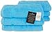 SALBAKOS 100% Turkish Cotton Hand Towel Set of 6 16x30 inch | Heirloom Quality | Hotel & Spa Collection | Ultra Soft, Super Absorbent, Long Lasting Hand Towels | Made in Turkey (Aqua, 6 Hand Towels)