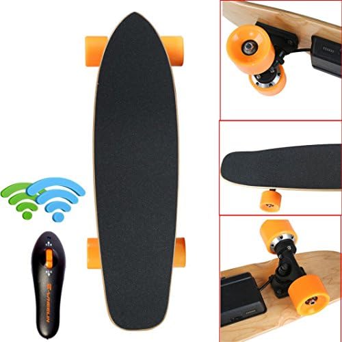 Electric Scooters Siniao New 7 Inch Remote Control Four Wheels Electric Skateboard Longboard Skate Board Electric Scooters Size 70cm×11cm×22cm