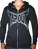 TAPOUT College Fleece Mens MMA UFC Cage Fighting Sports Hoodie Shirt Sweatshirt Black