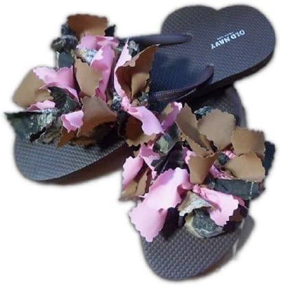 Mossy Oak Pink Brown Camo Flip Flop Artsy Boho Camouflage Sandal Womens 5-11 (9, Mossy Oak on Brown)