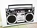 Boombox wall decal removable radio sticker hip hop rap bboy breakdance