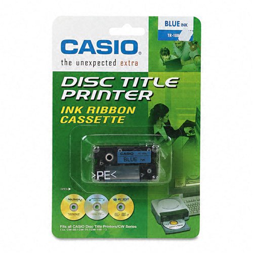 Casio Blue Ink CW-50 Cartridge For CD-R Title Printer - Model TR-18BU DVD/CD Duplicators, Recorders & Accessories Casio TR-18BU