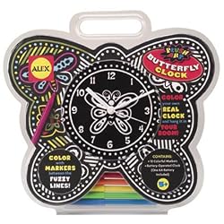 Plush Art Butterfly Clock