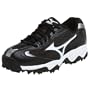Mizuno Men's 9 Spike Blast Baseball Low Cleat,Black/White,11 M