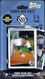 Topps MLB Baseball Cards 2009 Tampa Bay Rays 14 Card Team Set