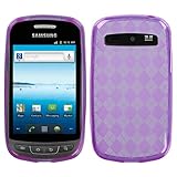 Purple Argyle Candy Skin Cover for SAMSUNG R720 (Admire)