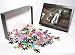 Photo Jigsaw Puzzle of Granite statues holding lamps outside the Central Railway Station, Helsinki, from Robert Harding
