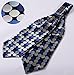 SetSense Men's Polka Dot Jacquard Woven Self Cravat Tie Ascot