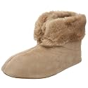 Dearfoams Women's Microfiber Velour Bootie