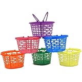 Plastic Bright Round Baskets : package of 12