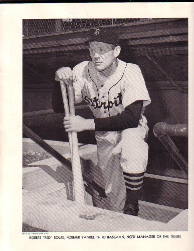 Red Rolfe Detroit Tigers Manager Baseball Magazine Photo