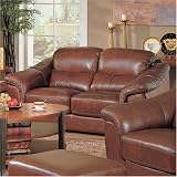 Milan Leather Love Seat By Coaster Furniture