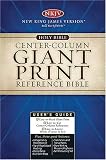 Giant Print Center-Column Reference Bible-NKJV