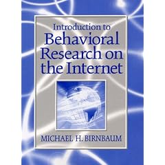 Introduction to Behavioral Research on the Internet. Mit CD-ROM (Book & CD)