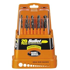 Black & Decker 14220 20-Piece Bullet Drill Bit Set