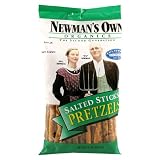 Newmans Own« Organics Pretzels, Salted Sticks, 8-Ounce Bags (Pack of 12)