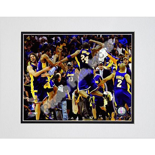Photo File Los Angeles Lakers 2009 Nba Finals Champions Celebration Matted Photo