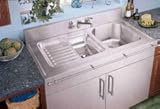 Elkay 4826EGDWBL2 Elite Gourmet Kitchen Sink Stainless Steel 48L. x 26W.