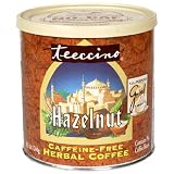 Teeccino All-Purpose Grind, Hazelnut, Caffenine-Free Herbal Coffee, 8.5-Ounce Cans (Pack of 6)