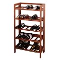 Foldable/Stackable Wine Rack - 25 Bottles - Walnut