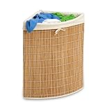 Honey-Can-Do HMP-01618 Wicker Corner Hamper, Clothes Organizer