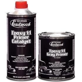 Eastwood Epoxy Primer and Catalyst Kit Gray Quart: Automotive