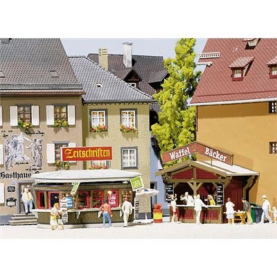 Faller 130211 - Zeitungs-Kiosk, Waffel-Bäcker
