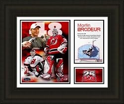 New Jersey Devils Framed Martin Brodeur Milestones and Memories NHL Hockey