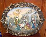 Vintage Style Nativity Scene 3-d Wall Sculpture -- 20
