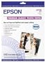 Epson Premium Glossy 8 1/2 x 11 Inch Photo Paper 20 Count (S041286)