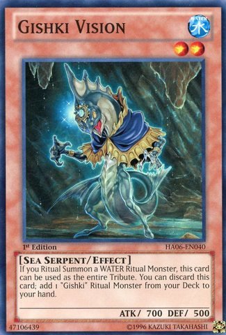 Yu-Gi-Oh! - Gishki Vision (HA06-EN040) - Hidden Arsenal 6: Omega Xyz - 1st Edition - Super Rare
