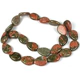 Unakite Pear Beads Gemstone Loose 13x18mm 1 Strand