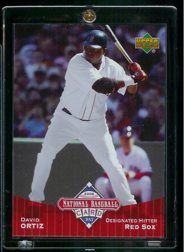 2006 Upper Deck David Ortiz Boston Red Sox Limited Edition Baseball Card - Shipped In Protective Screwdown Display Case!