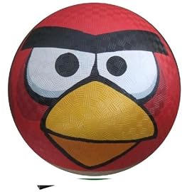 Angry Birds Rubber Playground Ball, Red Bird - 5 Inch