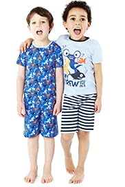 2 Pack Pure Cotton Assorted Short Pyjamas
